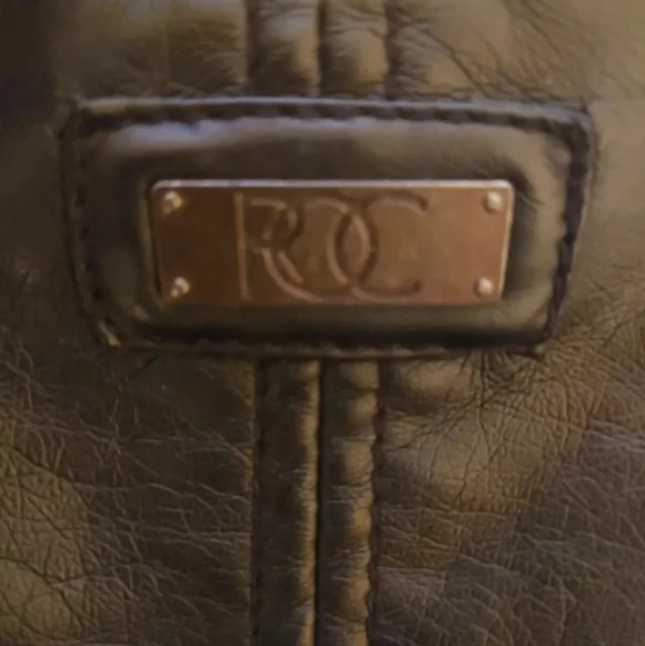 Vintage Womens Rocawear Faux Leather Jacket Coat Black Size L Early 2000’s - Picture 8 of 14